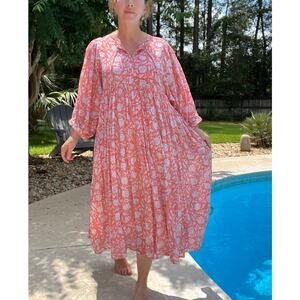 NWT Clara the Label peasant/Cottagecore/prairie style midi dress